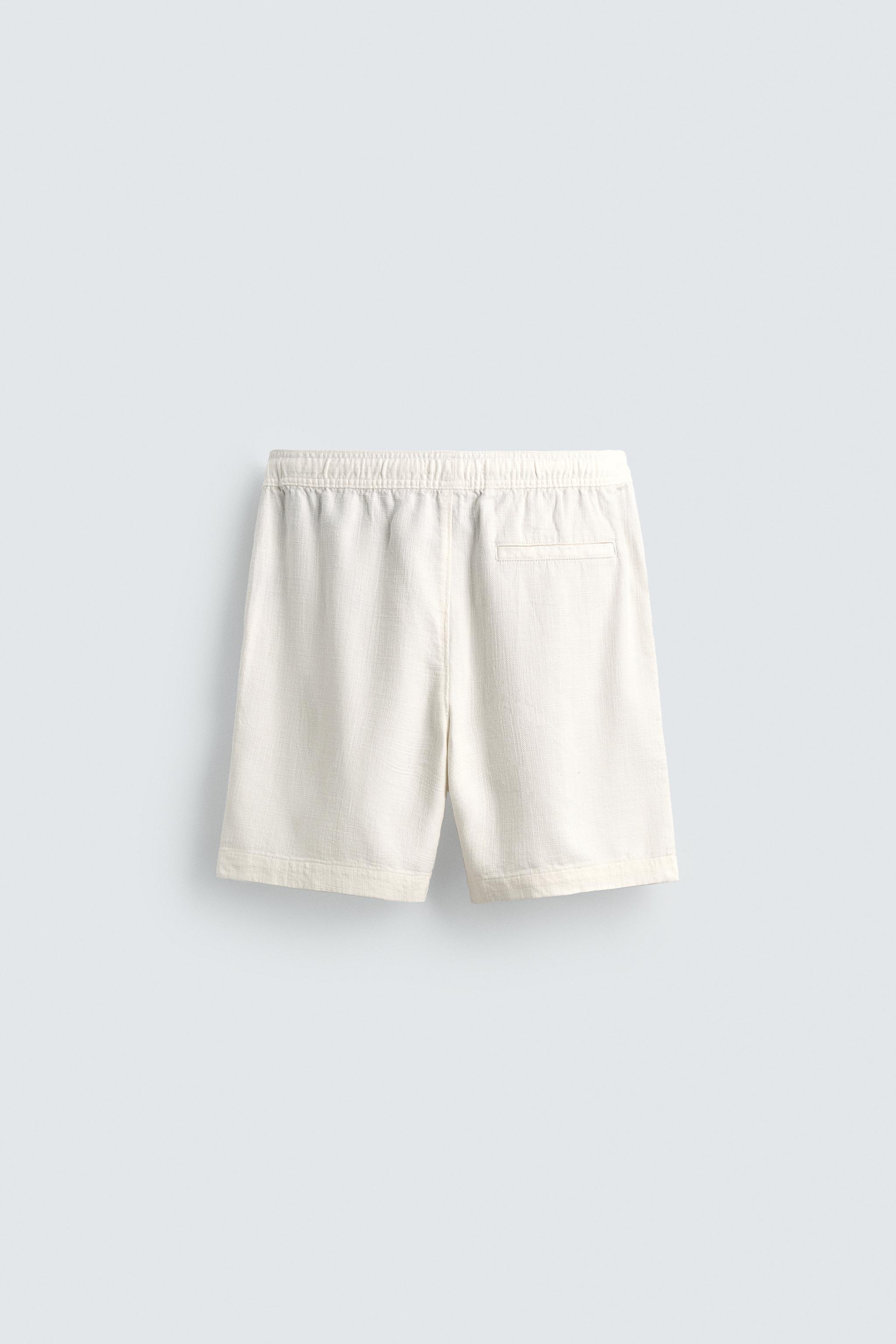 REGULAR FIT TEXTURED SHORTS
